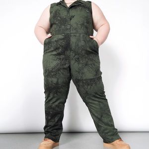 Wildfang essential marble dye sleeveless coverall